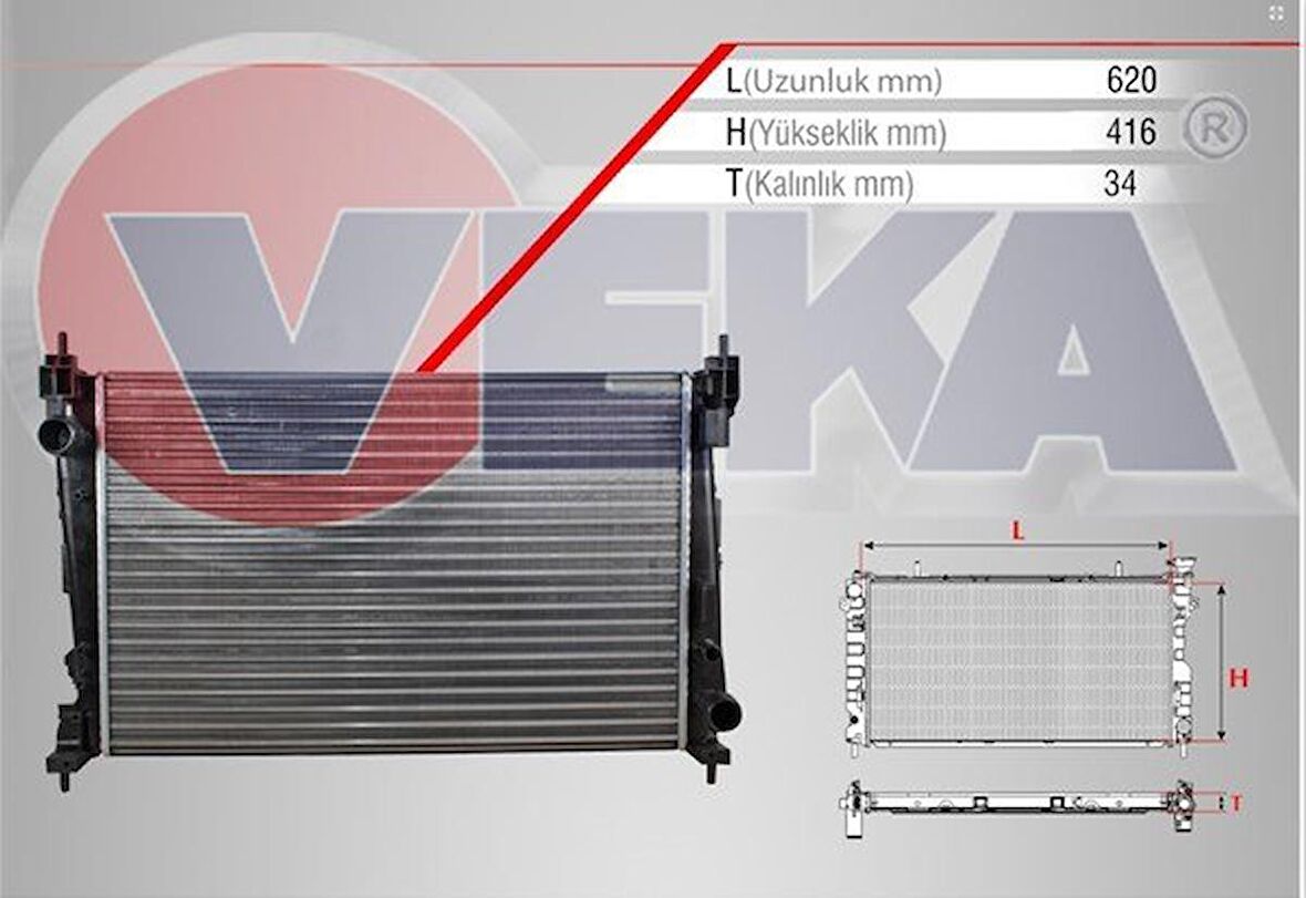 Fiat Doblo Motor Radyatörü [Kale] (51936039)